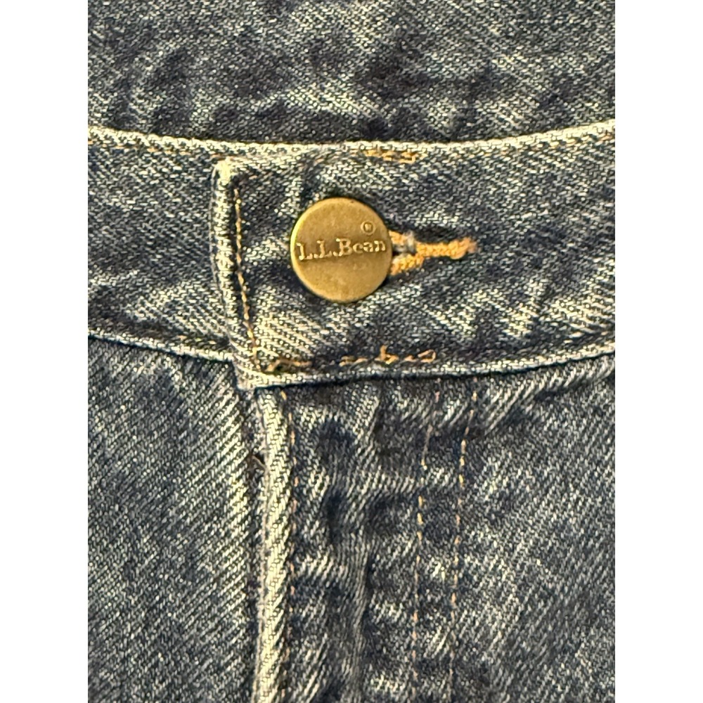 LL BEAN Flannel-Lined Women's Jeans Size 8 Long Warm & Stylish Vermont Vibes - Picture 4 of 12